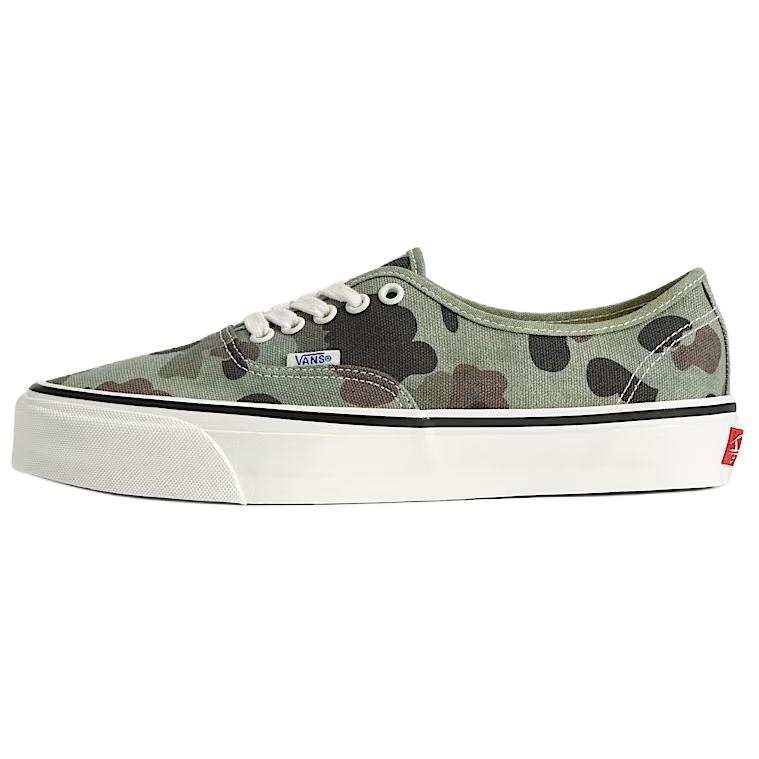 Vans Premium Authentic Low top Skateboard Shoes Unisex Green Camouflage