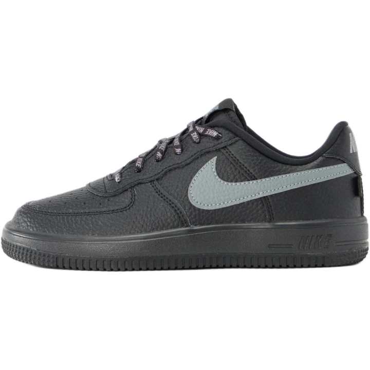 Nike Nike Air Force 1 Genuine Leather Low top Skateboard Shoes Black Kids'