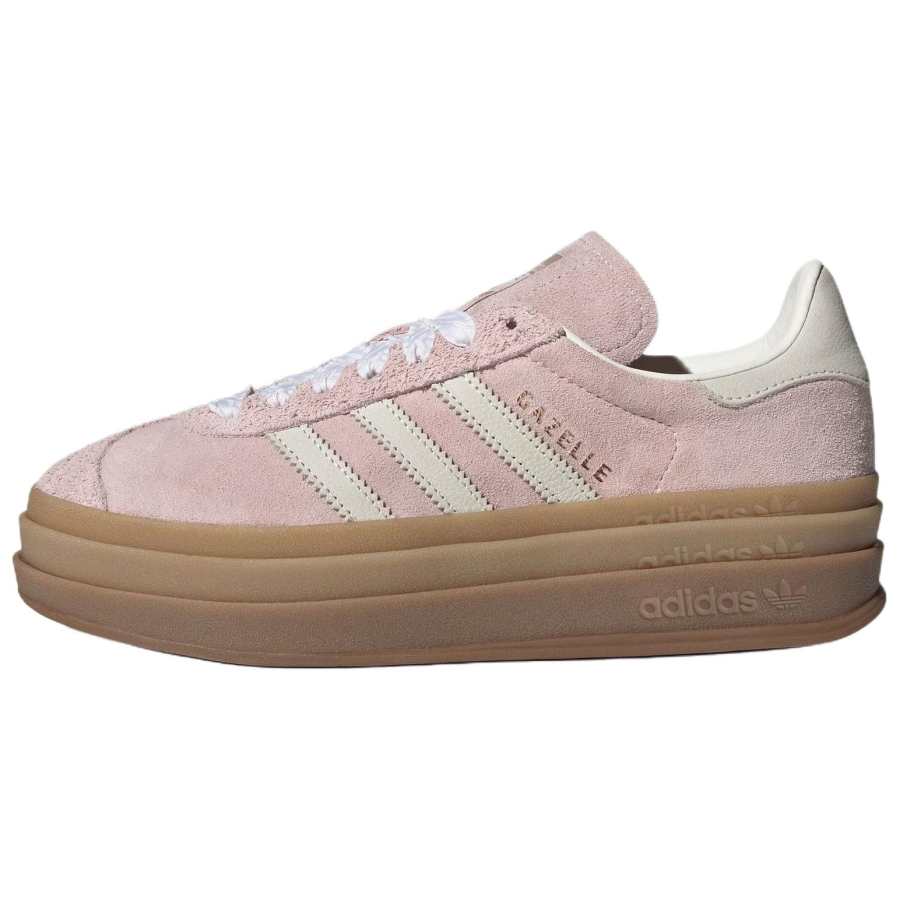 Adidas Originals GAZELLE BOLD Skateboard Shoes Women's Pink Beige