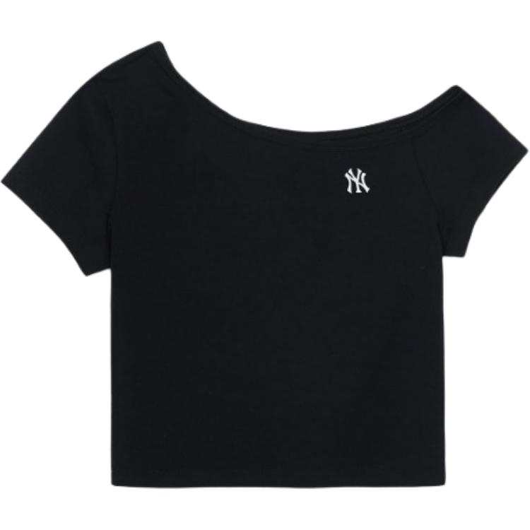 MLB MLB T Shirts Women's Black Asymmetrical Collar