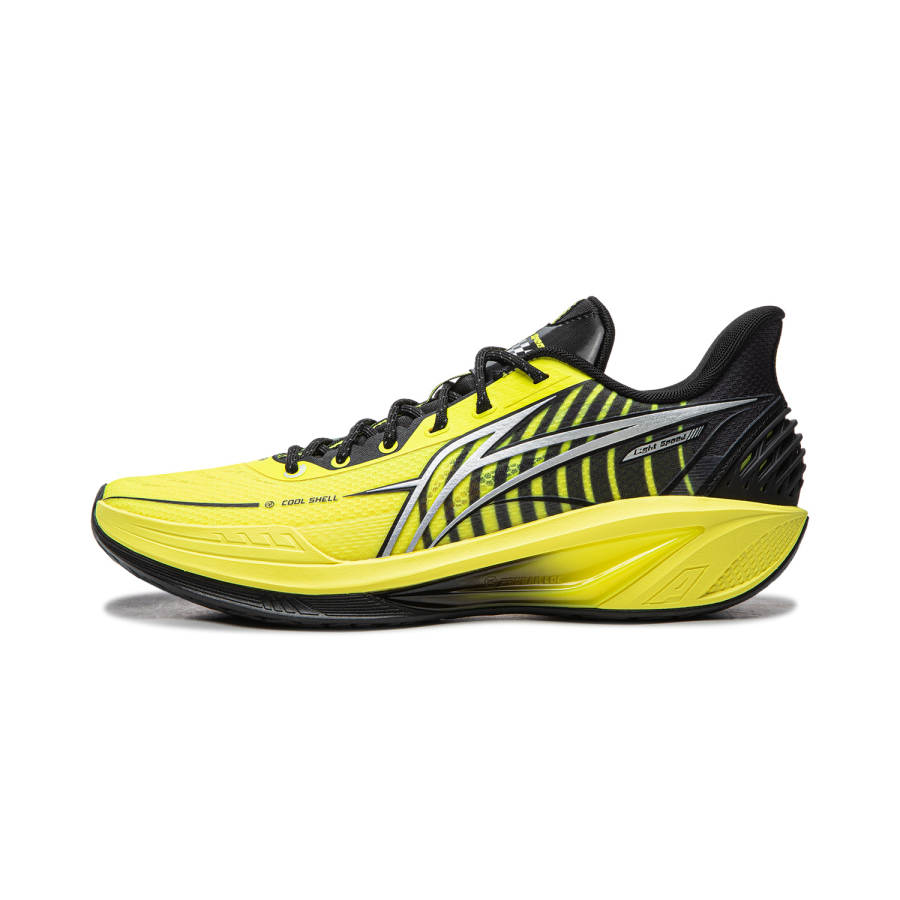 Li-Ning Li Ning Light Speed 4 Cushioning Slip Resistant Rebound Low top Basketball Shoes Men's Yellow Black