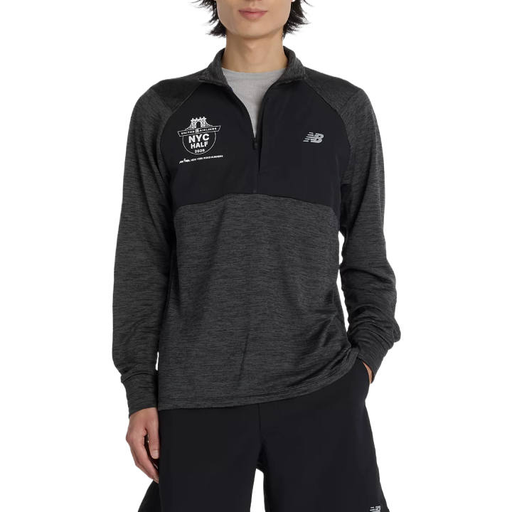 New Balance New Balance T Shirts Men's Black Half Turtleneck Moderate