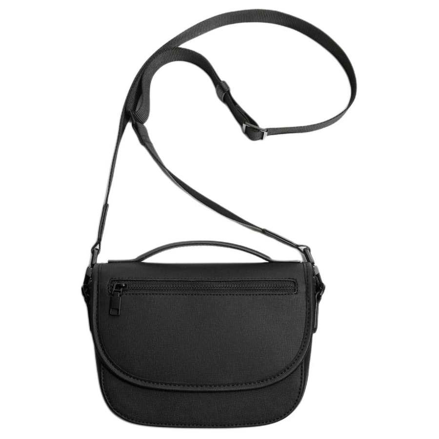 ZARA Polyester With PU Crossbody Bags Unisex Black