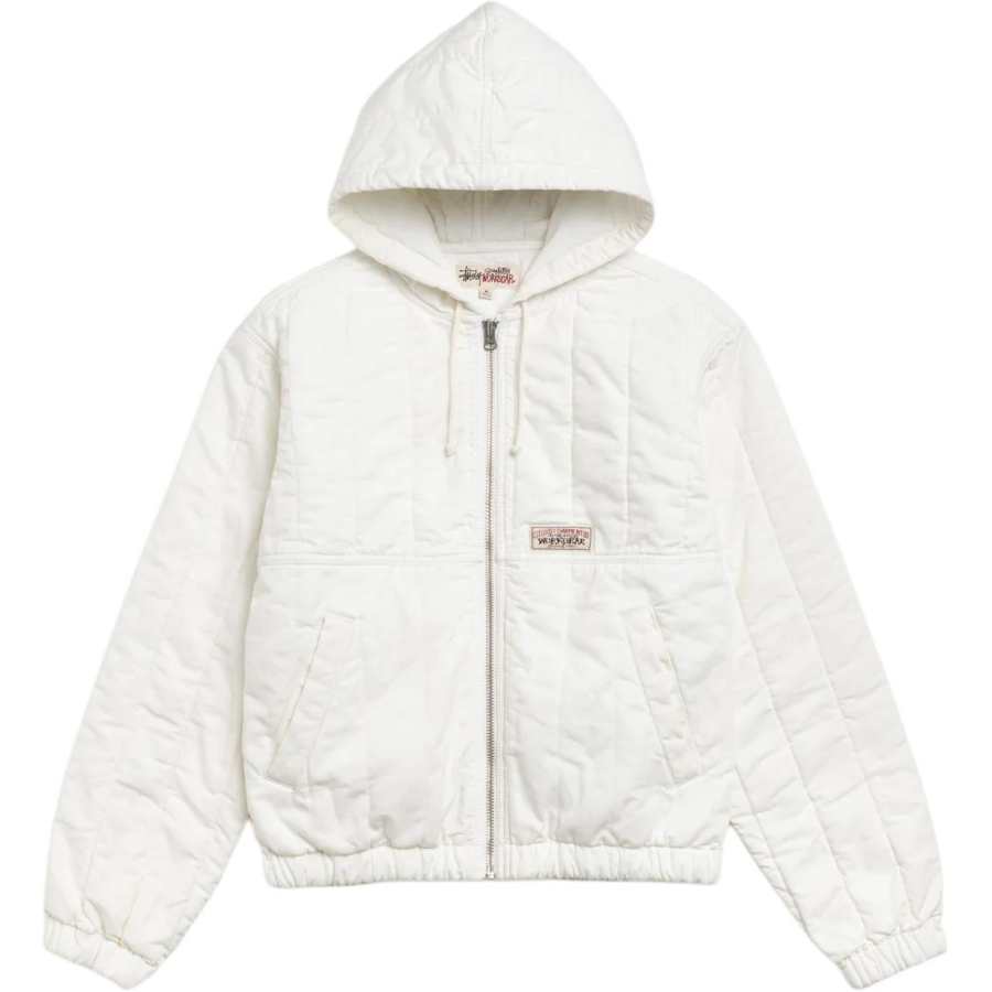 Stussy SS26 QUILTED CANVAS WORK JACKET Puffer Jacket Unisex