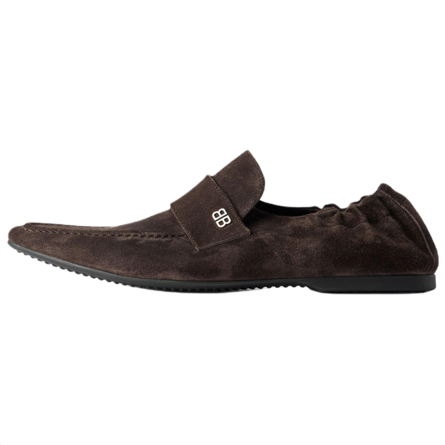 Balenciaga Palermo BB Suede Casual Leather Shoes Men's Brown