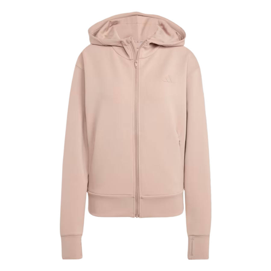 Adidas Adidas Sweatshirts Women's Pink Brown Hooded Moderate