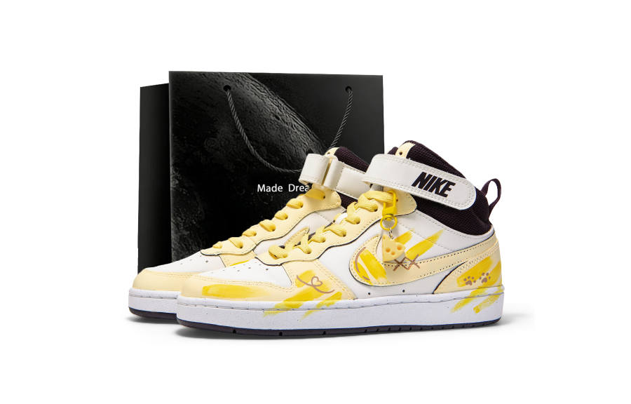 Nike Nike Court Borough 2 Leather Abrasion Resistant Slip Resistant Abrasion Resistant Slip Resistant Mid top