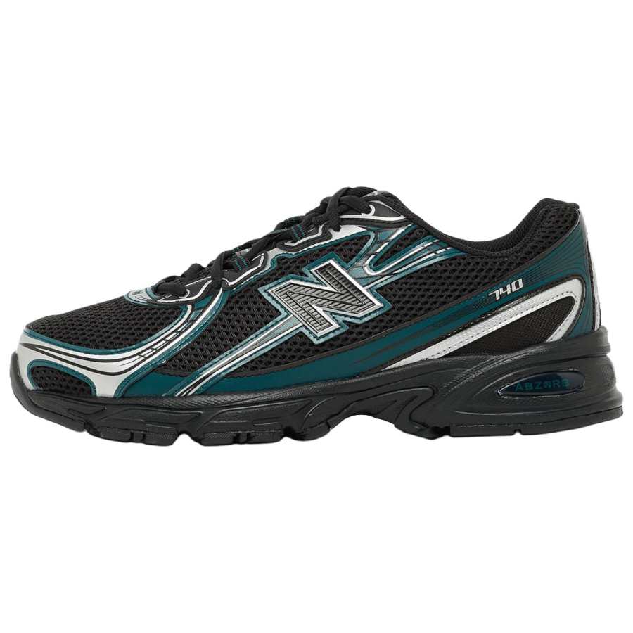 New Balance New Balance NB 740 V2 Textile Slip Resistant, Abrasion Resistant, Breathable Low top Running Shoes Men's Black Green