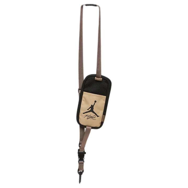 Jordan Jordan Polyester With Nylon Crossbody Bags Unisex Light Umber & Desert Yellow & Black
