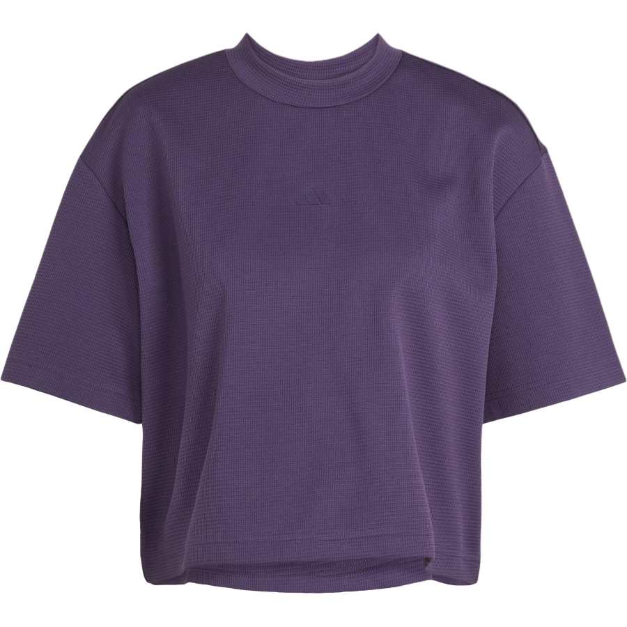 Adidas Adidas T Shirts Women's Purple Crew Neck
