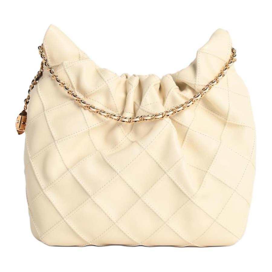 TORY BURCH Fleming Sheepskin Crossbody Bags Mini Women's Cream