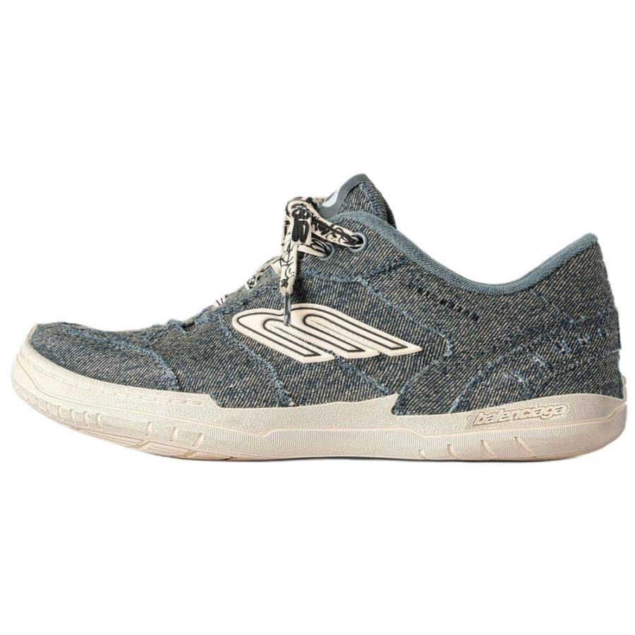 Balenciaga Hamptons Denim Low top Skateboard Shoes Men's Blue