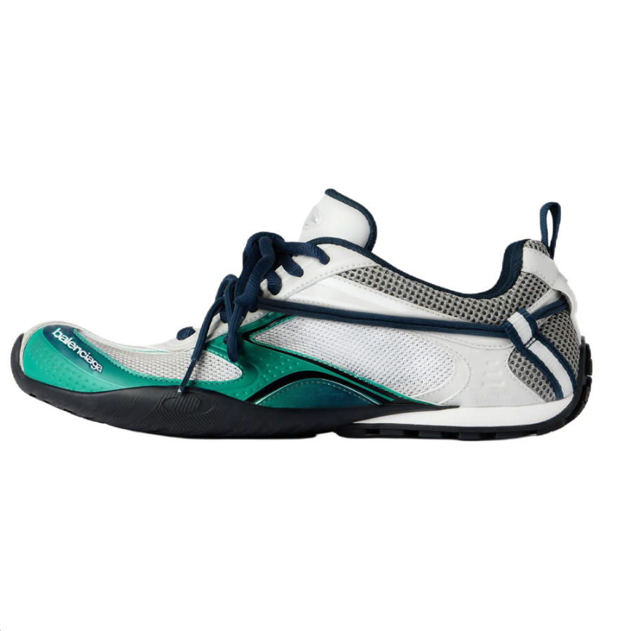 Balenciaga Radar Gradient Lines Low top Casual Shoes Men's Green & Black