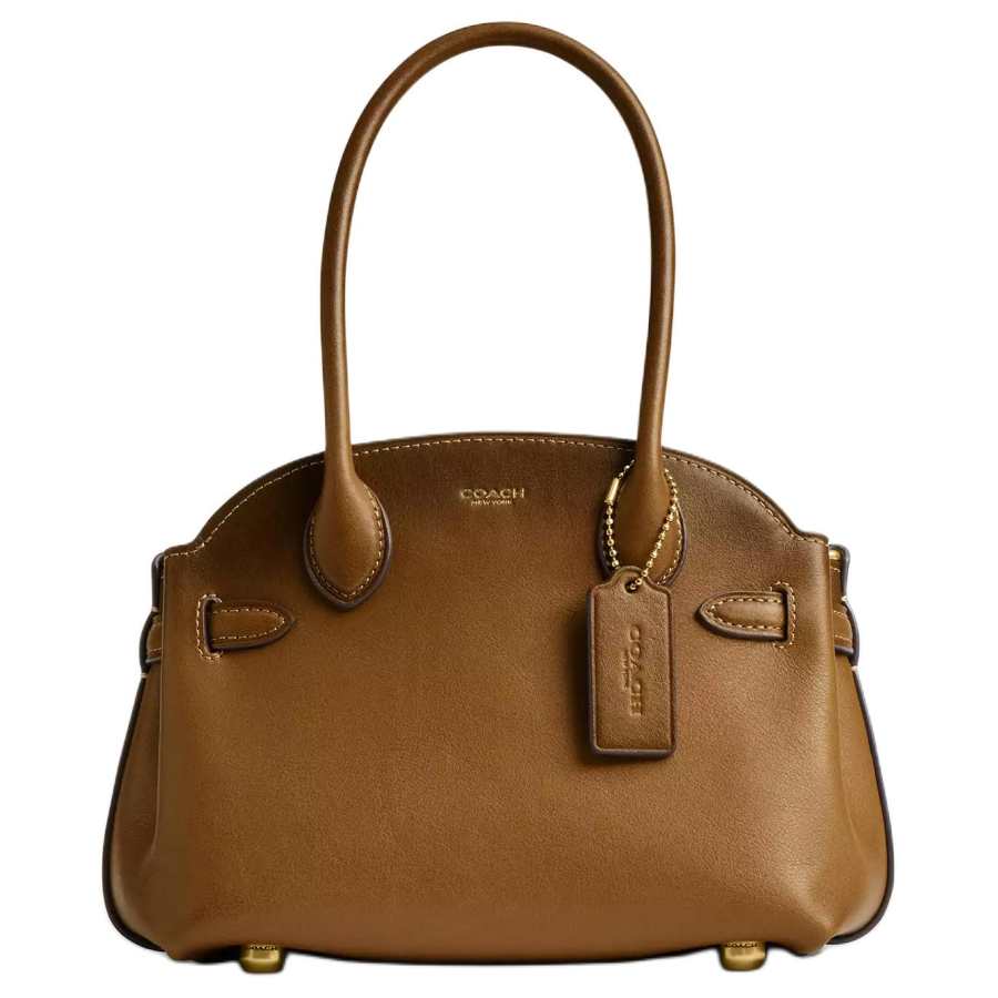COACH Empire Carryall Cow Leather Handbag Small Women's Olive