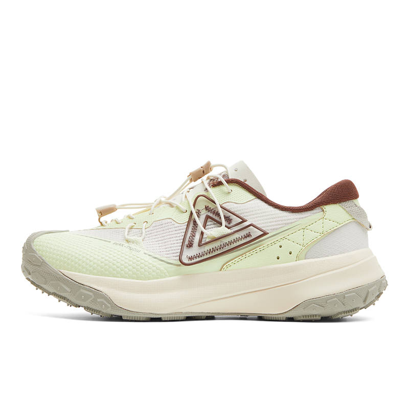 PEAK Cushioning Rebound Support Abrasion Resistant Slip Resistant Casual Shoes Women's Canvas White Color/Yellow