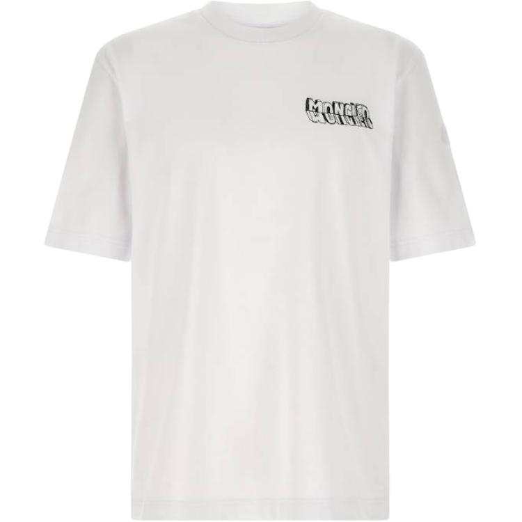 Moncler Sketch Embroidered Logo Crewneck T-Shirt