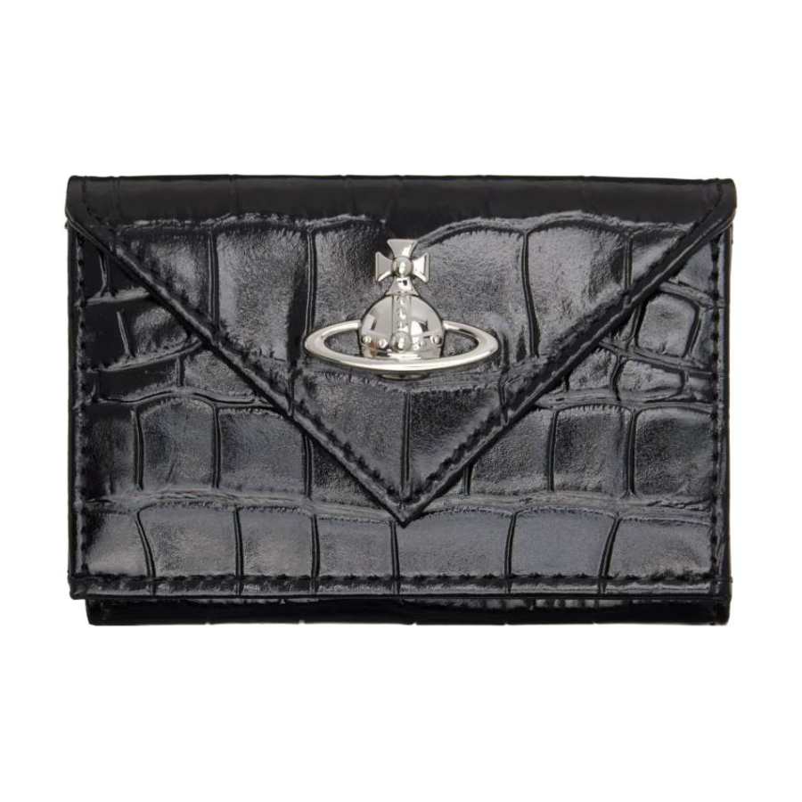 Vivienne Westwood Orb-detail croco-effect wallet