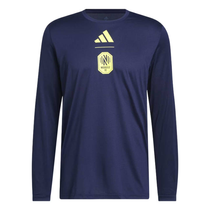 Adidas Adidas T Shirts Men's Marine Blue/Mls Ns1 Na2 Crew Neck Moderate
