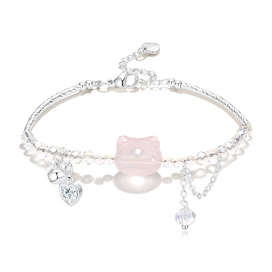 Barbie Pink Crystal Bracelets Women's
