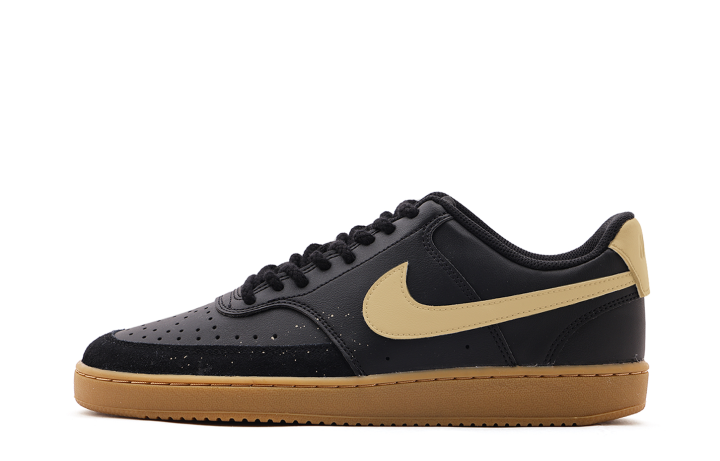 Nike Nike Court Vision Low top Skateboard Shoes Unisex Black Yellow