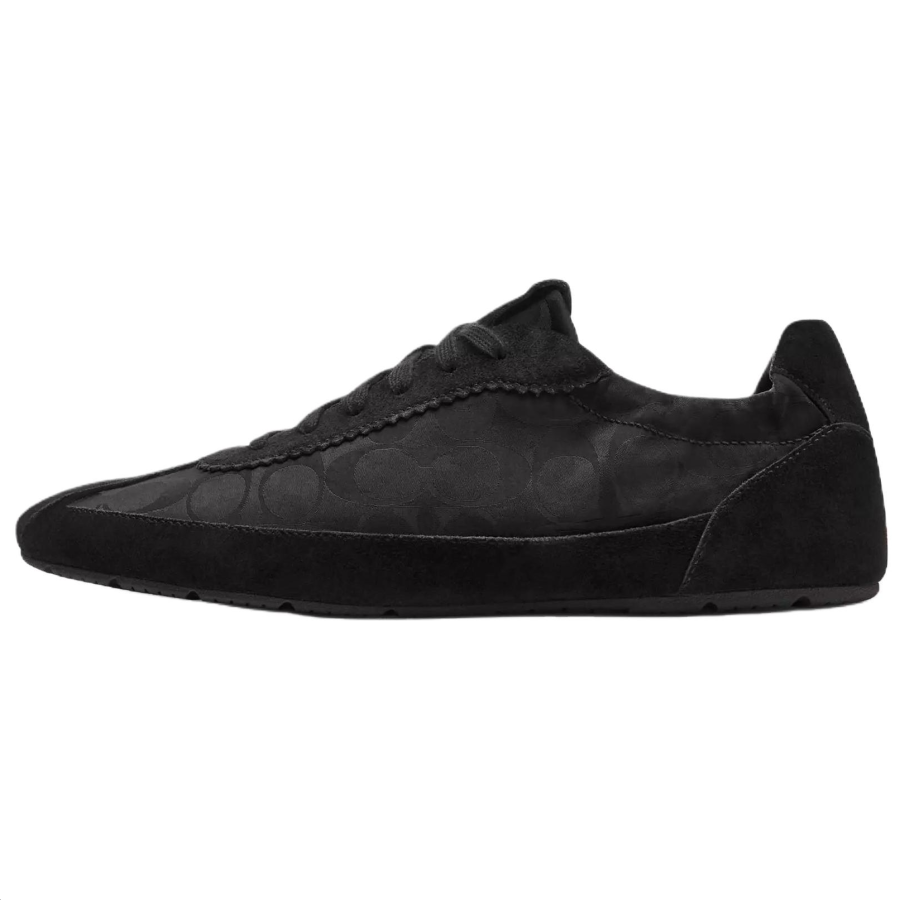 COACH Soft Cow Leather Low top Casual Shoes Men's Black