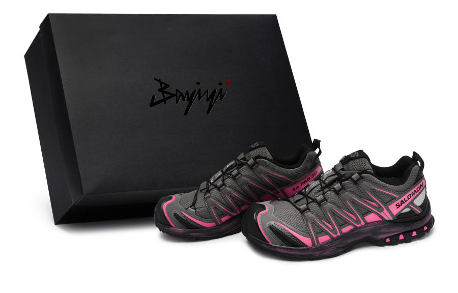 SALOMON XA PRO 3D Low top Running Shoes Unisex Black Gray Pink