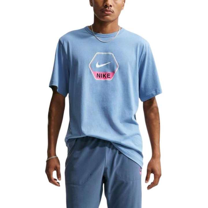 Nike Nike T Shirts Men's Light Blue Crew Neck