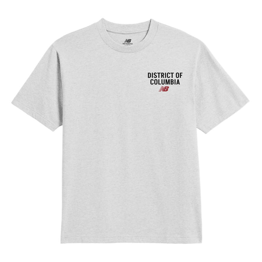 New Balance New Balance T Shirts Men's Gray European Heather Crew Neck Moderate