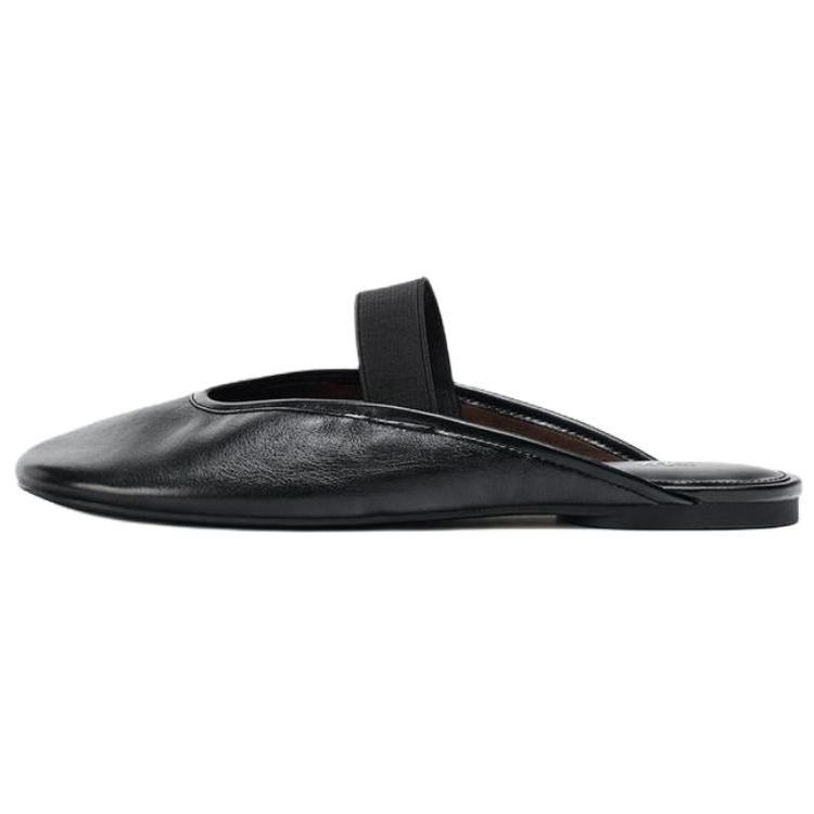 ZARA Abrasion Resistant Closed Toe Slippers Women's Black