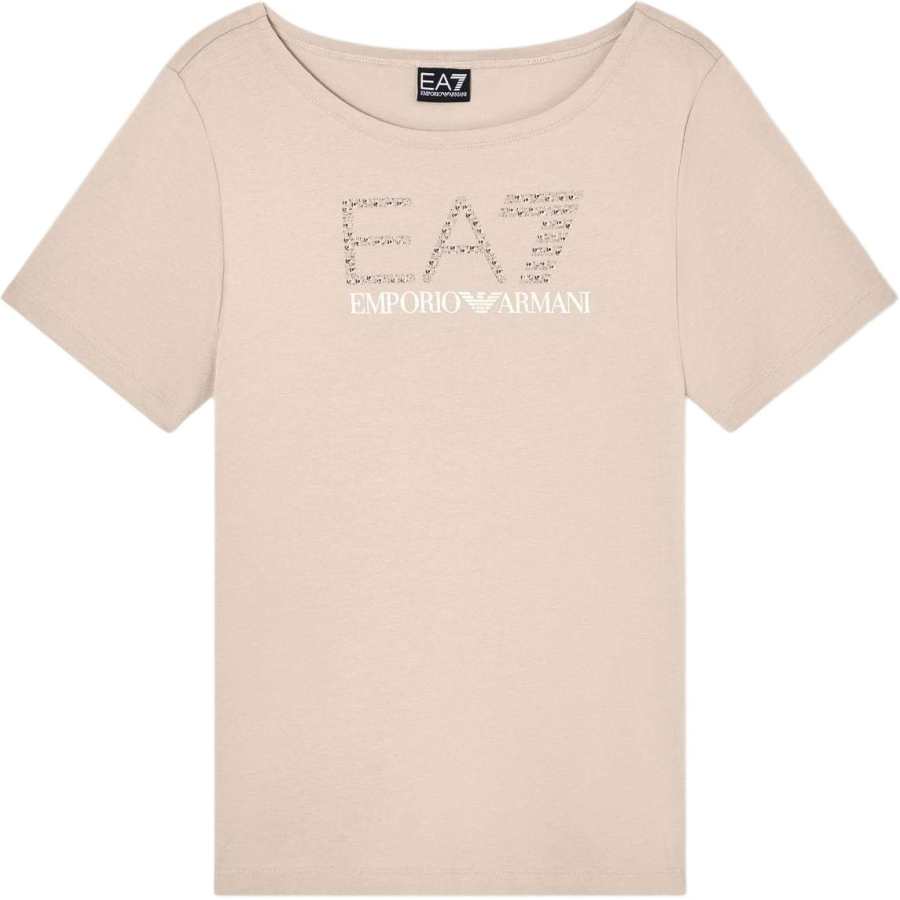 EMPORIO ARMANI EA7 Drop Shoulder Sleeve T Shirt Women's