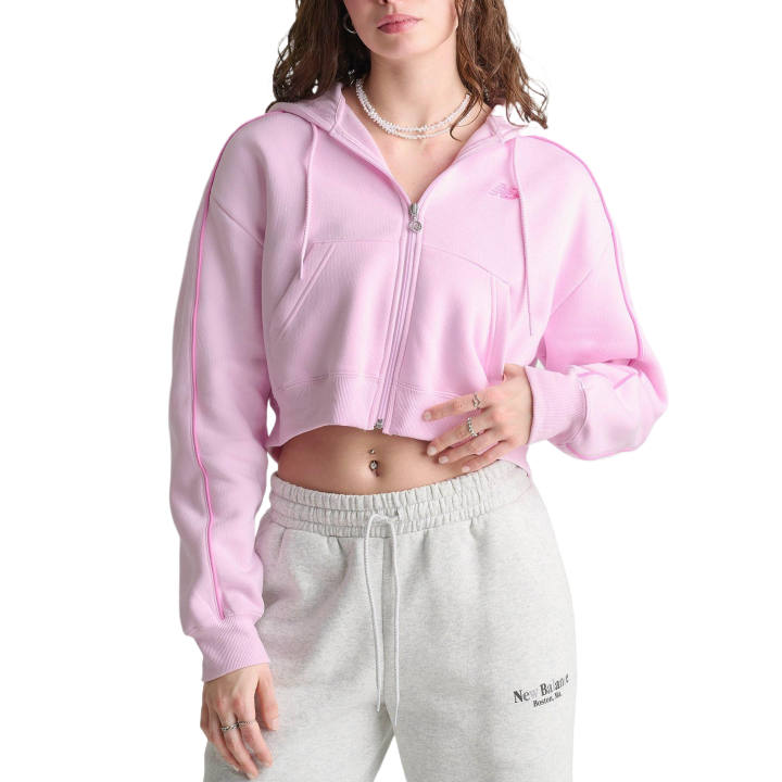 New Balance New Balance Sweatshirts Women's Light Raspberry Hooded Moderate