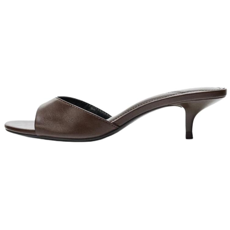 ZARA Slide Slippers Women's Brown