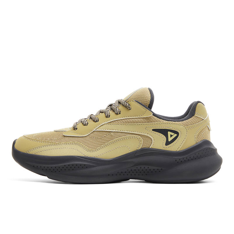 PEAK Yuncheng Cushioning Slip Resistant Abrasion Resistant Breathable Lightweight Casual Shoes Men's Withered Green