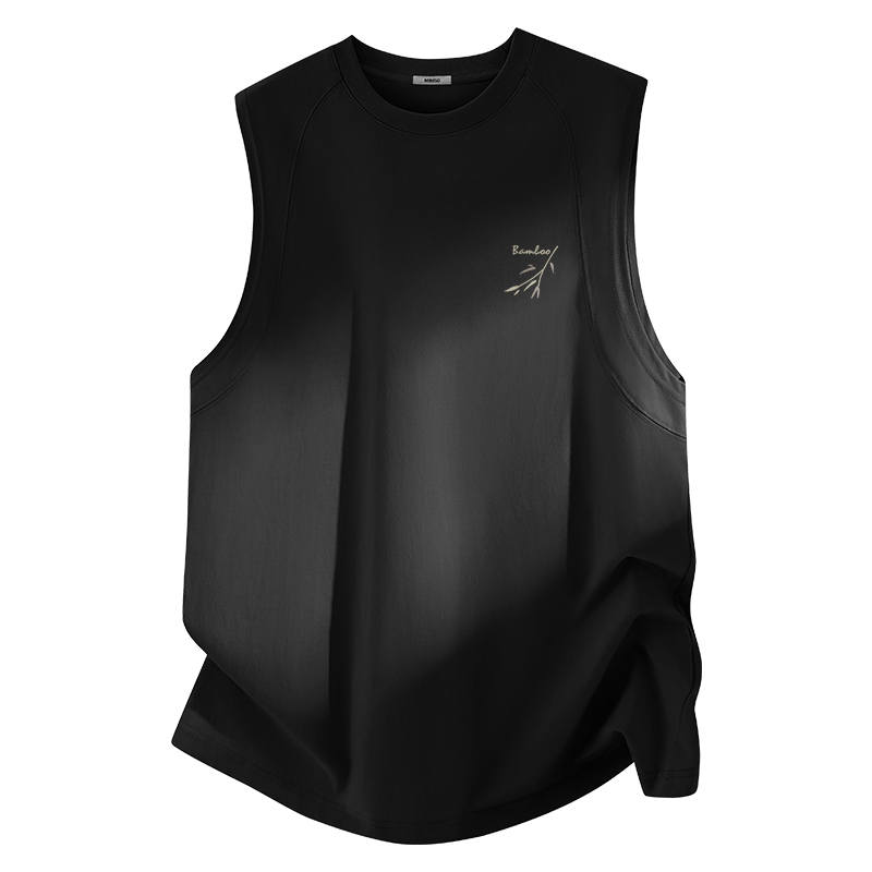 MINISO Tank Tops Unisex Crew Neck Moderate Straight Fit