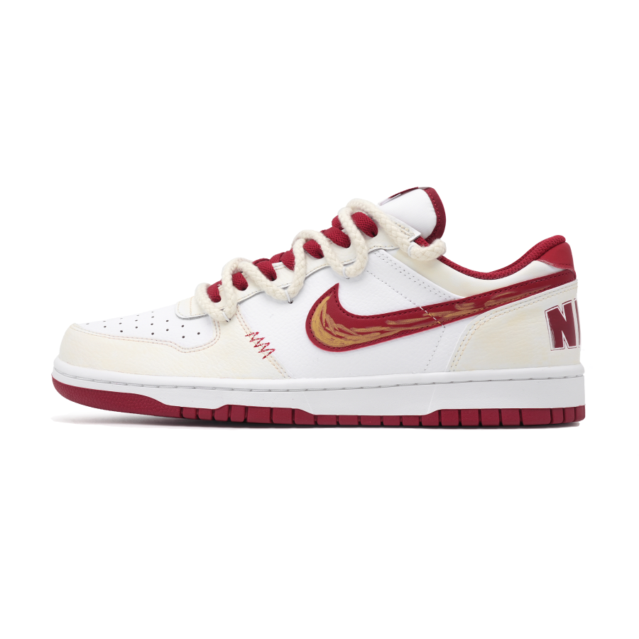 Nike Nike Big Abrasion Resistant Breathable Low top Skateboard Shoes Men's Ecru