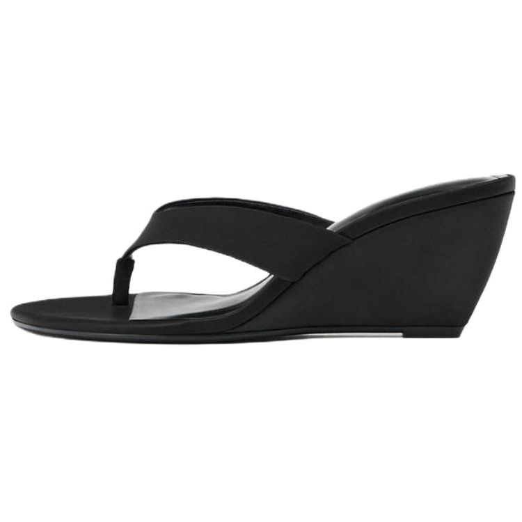 ZARA Abrasion Resistant Flip Flops Women's Black