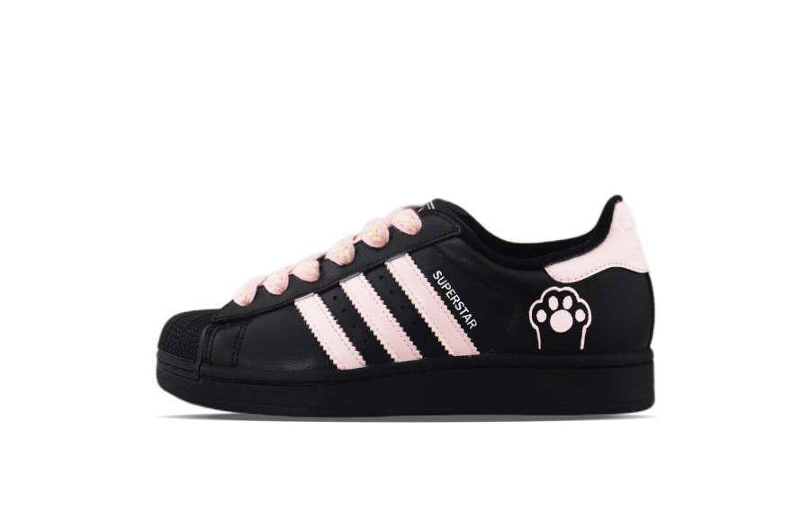 Adidas Originals Superstar 2 Low top Skateboard Shoes Unisex Black Pink