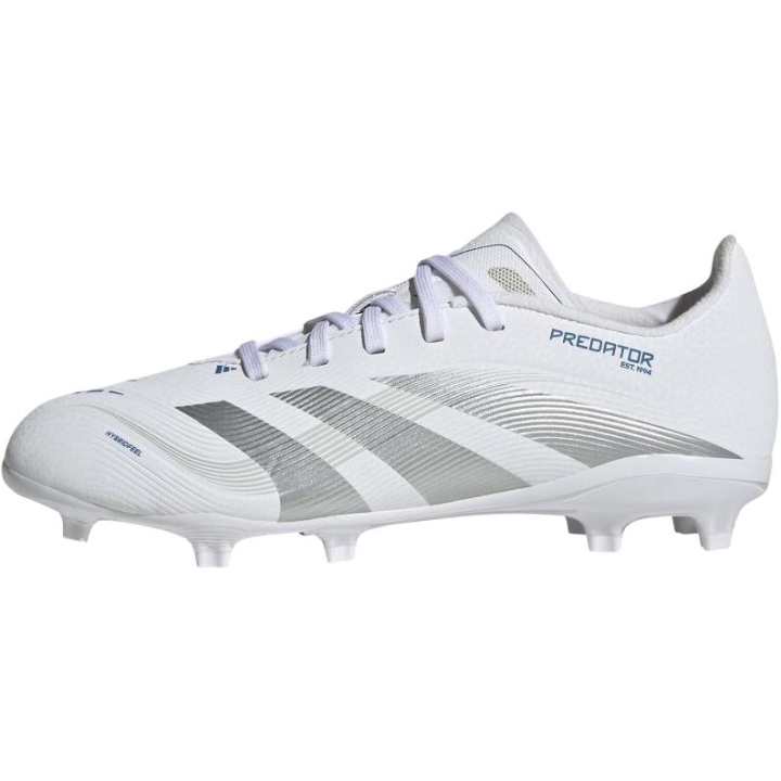 Adidas Adidas PREDATOR LEAGUE Breathable Low top Kids' Soccer Shoes White Silver