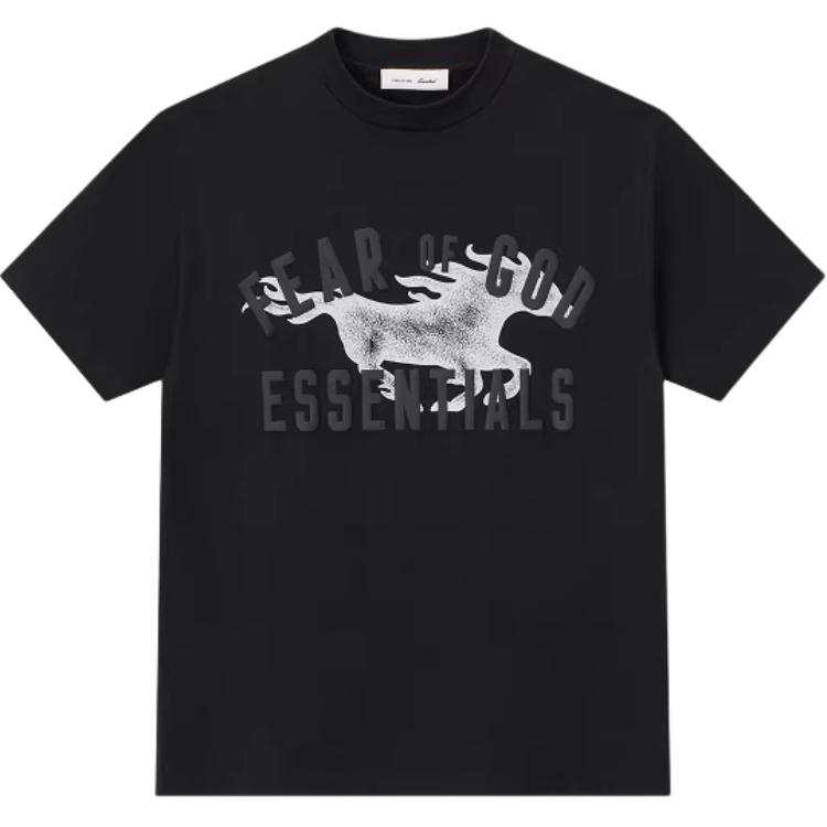 Fear Of God Essentials SS26 CLASSIC TEE VINTAGE BLACK T Shirt Unisex