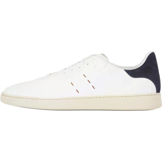 Kiton suede panelled trainers