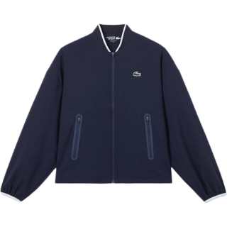 LACOSTE Jackets Women's 166/Navy Blue V Neck Moderate Pilot
