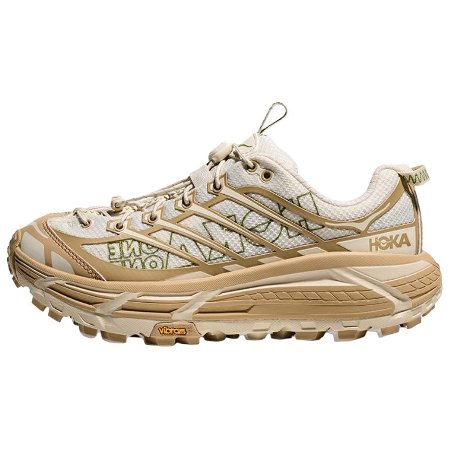 HOKA ONE ONE Mafate Three 2 Trail Running Shoes Unisex White Brown
