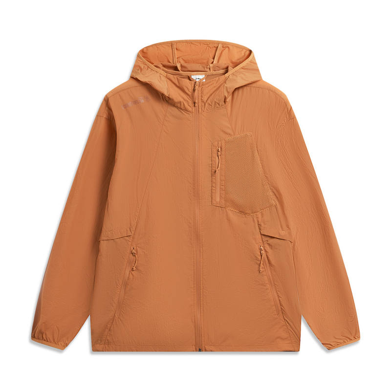 Li-Ning Li Ning Outdoor CF Tracing Sun Protection Clothing Men's Amber Brown