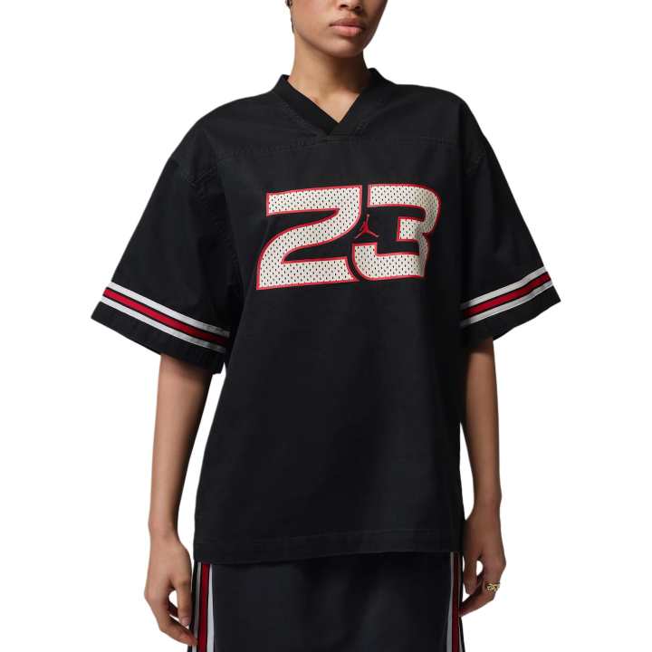 Jordan Jordan Flight T Shirts Women's Black V Neck Moderate