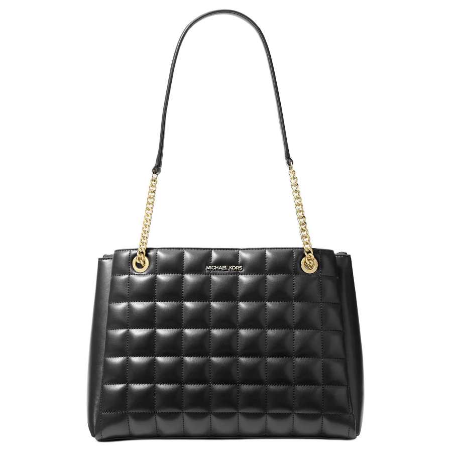 MICHAEL KORS Soho Pu Tote Bag, Shopping Bag, Shoulder Bag Medium Women's Black