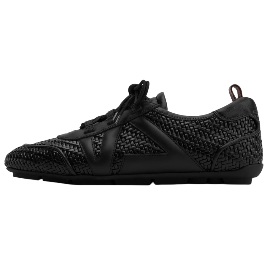 LOUIS VUITTON Sneakkerina Sheepskin Low top Casual Shoes Women's Black