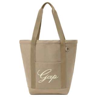 GAP Cotton Handbag Large Women's Gray/Khaki