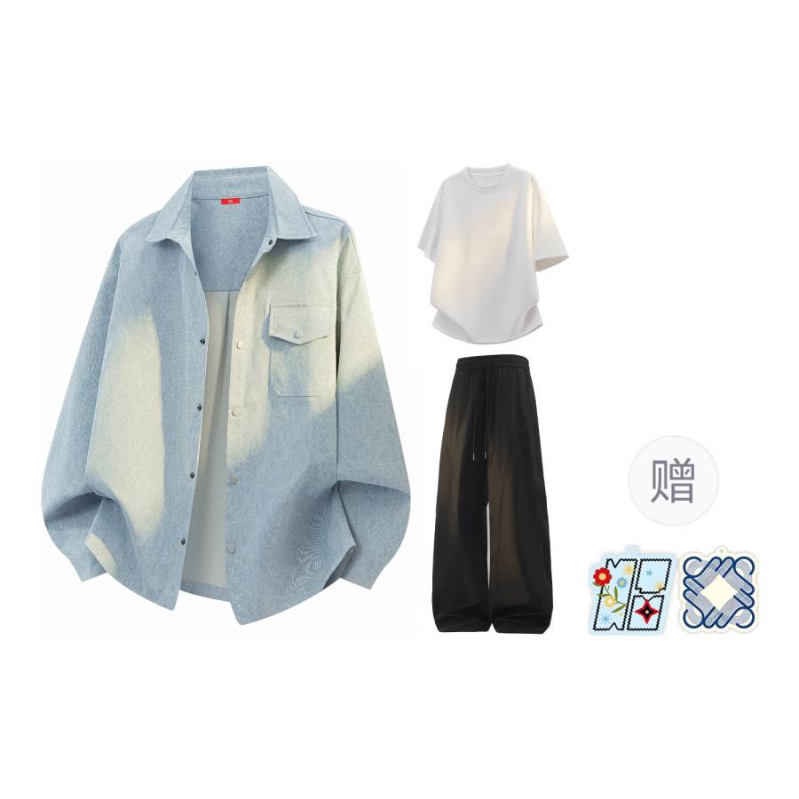 MIIOW MIIOW Shirt Matching Sets Unisex Lapel Moderate