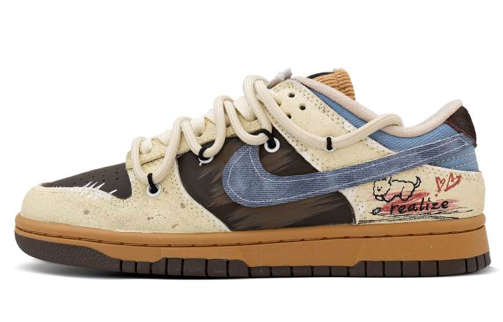 Nike Nike Dunk Skateboard Shoes Unisex Umber