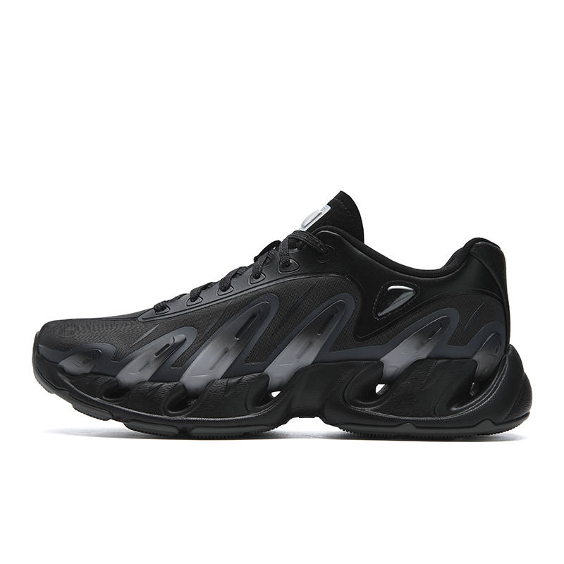 FILA VETTA Cushioning Abrasion Resistant Breathable Lightweight Low top Chunky Sneakers Men's Black/Mist Gray